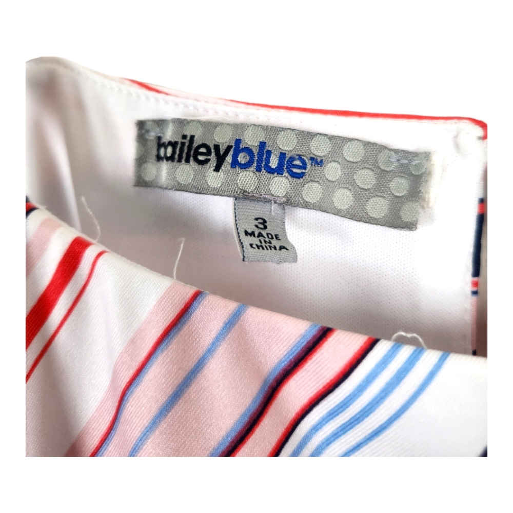 Bailey Blue Sleeveless Striped Maxi Dress - Picture 2 of 8